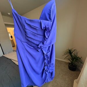 BCBGeneration Purple Strapless Party Dress